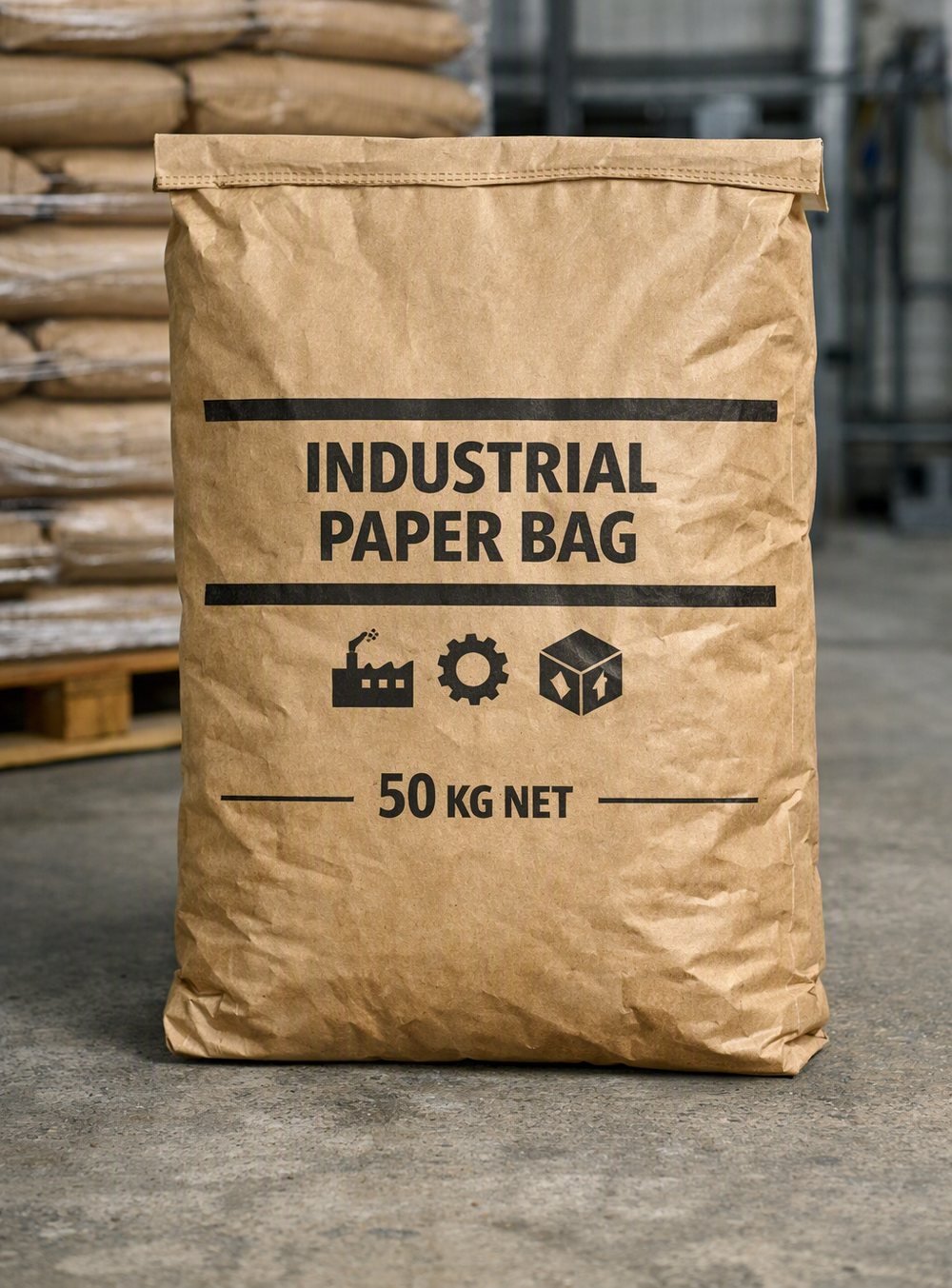 Multi-wall kraft industrial paper bag